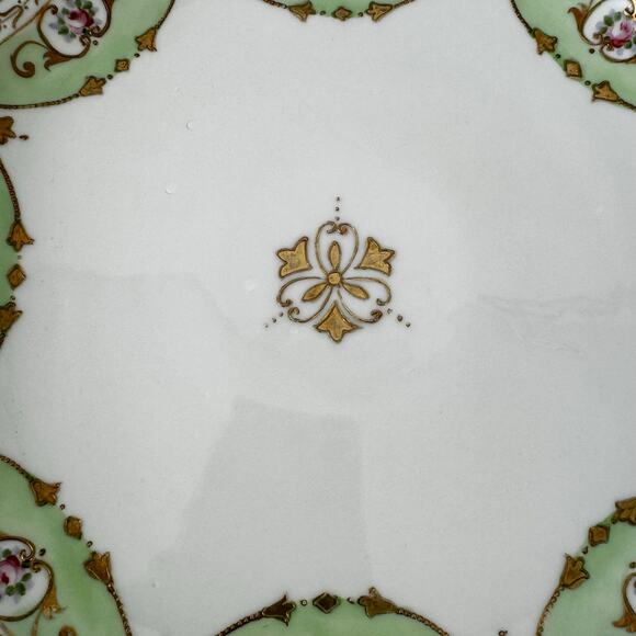 Nortitake Nippon Gold Trimmed Hand Painted 2-Handle Serving Tray & Bowl SET - Picture 3 of 14